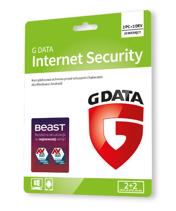 Kup G Data Internet Security 2PC+2xAndroid / 1rok