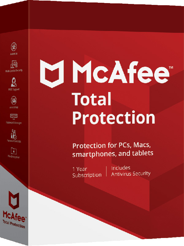 Kup McAfee Total Protection 1PC / 1Rok